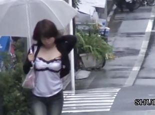 Sharking of two Japanese chicks while they undress