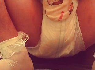 Sissy Gurl Fucks Rubber Pussy After Public Diaper Change Humiliation