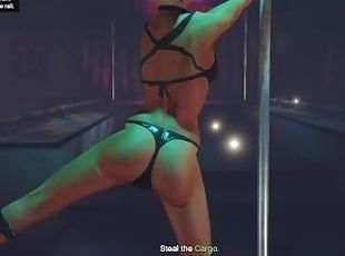 Naked club dancing